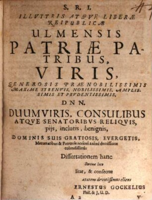Dissertatio de piis donationibus legatis, et dotationibus stipendiorum, studiorum causa factis