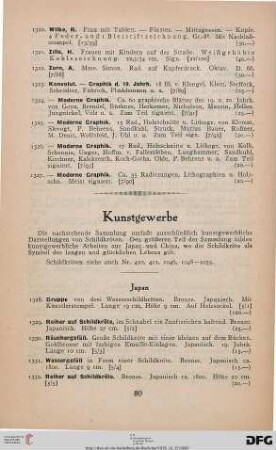 Kunstgewerbe (Nr. 1328-1420)