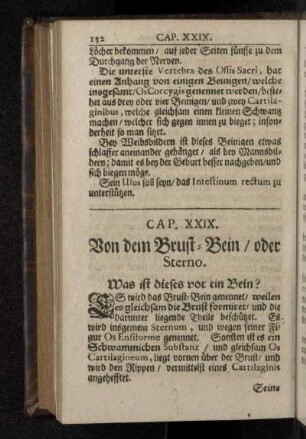 Cap. XXIX. Von dem Brust-Bein / oder Sterno.