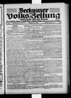 Beckumer Volks-Zeitung. 1921-1930