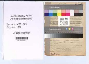 Entnazifizierung Heinrich Vogels , geb. 24.11.1904 (Spediteur)
