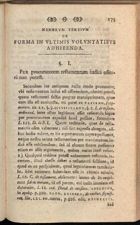 Membrvm Tertivm De Forma In Vltimis Volvntatibvs Adhibenda
