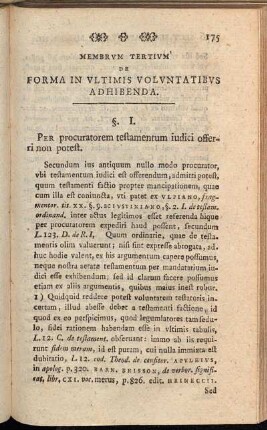Membrvm Tertivm De Forma In Vltimis Volvntatibvs Adhibenda