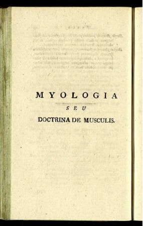 Myologia Seu Doctrina De Musculis.