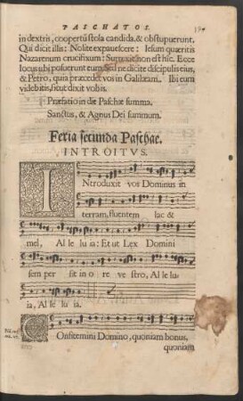 Feria secunda Paschae.