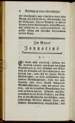 Im Monat Januarius.