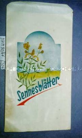 Tüten für Heilkräuter "Sennesblätter" mit Banderole