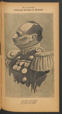 Almirante Enrique G. Howard - [Caricatura]