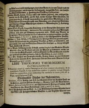 Theologische Bücher der Reformirten.