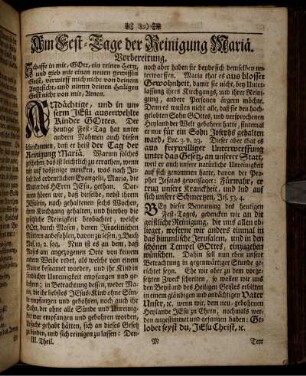 Am Fest-Tage der Reinigung Mariae