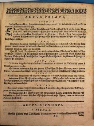 Tragoedia de Valeriano Imperatore : in ... gymnasio Soc. Iesu Ingolstadii exhibita die 9. Octob. anno 1641