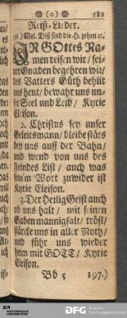 Reiß-Lieder.
