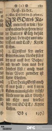 Reiß-Lieder.