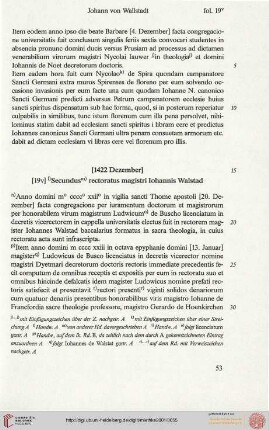 Johann von Wallstadt (1422/1423)