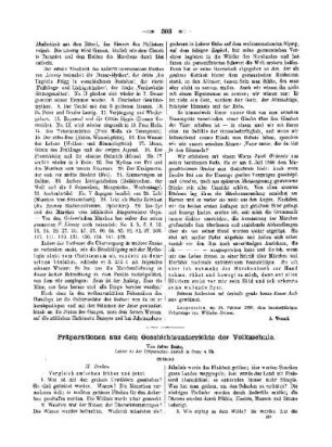 Präparationen aus dem Geschichtsunterricht der Volksschule : (Schluss)