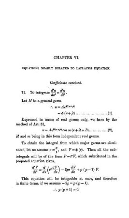 Chapter VI. Equations Nearly Related to Laplace's Equation.