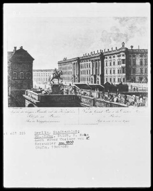 Ansicht der Südostecke des ehemaligen Stadtschlosses in Berlin