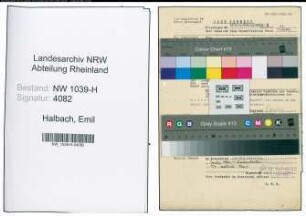 Entnazifizierung Emil Halbach , geb. 18.03.1898 (Angestellter)