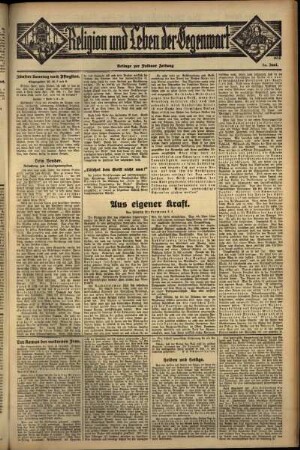 Dritte Ausgabe vom Sonntag, den 19. Juni 1932.