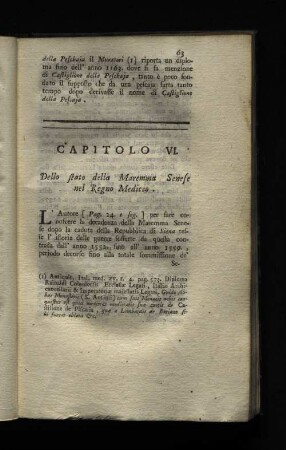 Capitolo VI. Dello stato della Maremma Senese nel Regno Mediceo .