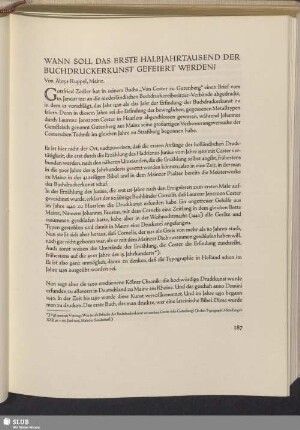 Wann Soll Das Erste Halbjahrtausend Der Buchdruckerkunst Gefeiert Werden