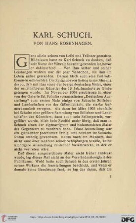 Karl Schuch. Von Hans Rosenhagen