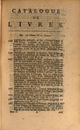 Catalogue D'Une Nombreuse Collection De Livres En Tout Gerne, Rares Et Curieux, Propres A Satisfaire Les Amateurs Et A Fournir Une Partie De Ce Qui Manque Aux Grandes Bibliotheques : Lesquels se vendront dans Berlin par Jean Neaulme, au commencement de l'Anée 1764. & dont le jour sera annoncé beaucoup d'avance par les Gazettes, 2. Contenant par Alphabet tous les Livres du format in Octavo & in Douze, depuis la Lettre M jusques à Z inclusivement