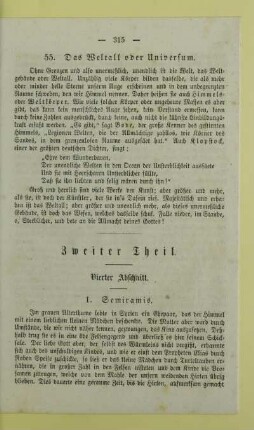 55. Das Weltall oder Universum