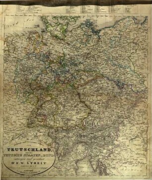Gebirgs- und Gewaesser-Charte von Teutschland oder der Teutsche Staaten-Bund