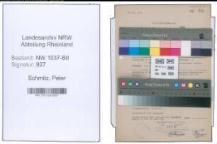Entnazifizierung Peter Schmitz , geb. 10.12.1898 (Gastwirt)