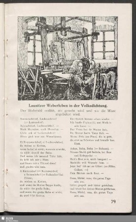 Lausitzer Weberleben in der Volksdichtung