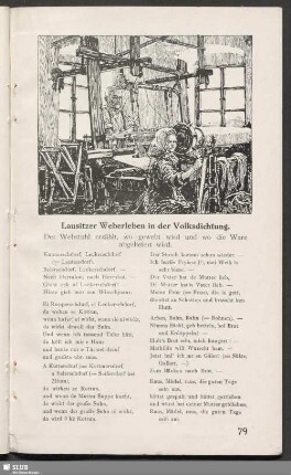 Lausitzer Weberleben in der Volksdichtung