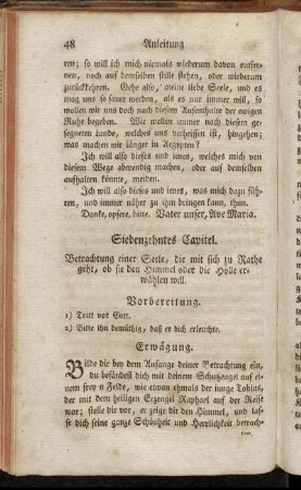 Siebenzehntes Capitel. - Vier und zwanzigstes Capitel.