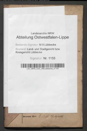 Erblasser: Stegmann, Friedrich Wilhelm; Erblasser: Stegmann, Henriette Wilhelmine, geb. Meyer: