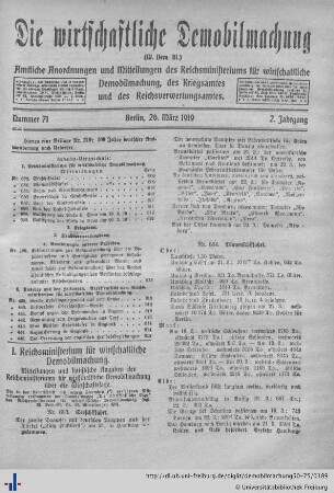 Nr. 71, 26. März 1919