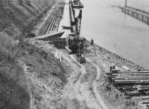 Baustelle der zweiten Schleuse Hirschhorn/Neckar