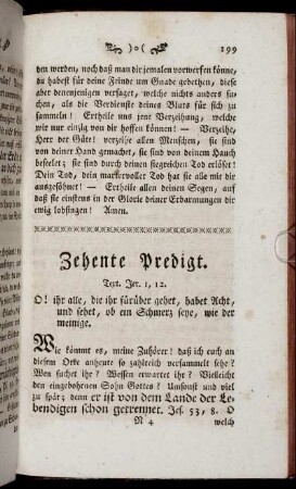 Zehente Predigt.
