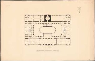 Rathaus, Hamburg: Grundriss 2.OG