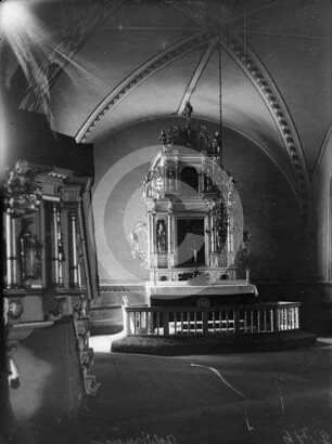 Chor der deutschen evangelischen Kirche in Goldingen nach O