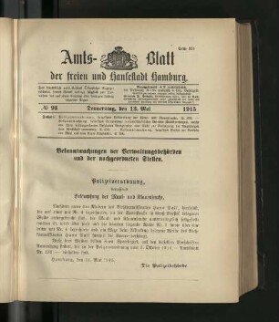 No. 93, 13. Mai 1915