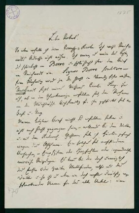 Brief vom 27. März 1875