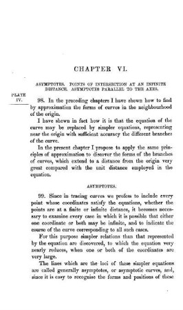 Chapter VI. Asymptotes. Points of Intersection at an Infinite Distance.