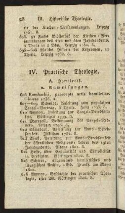 IV. Practische Theologie