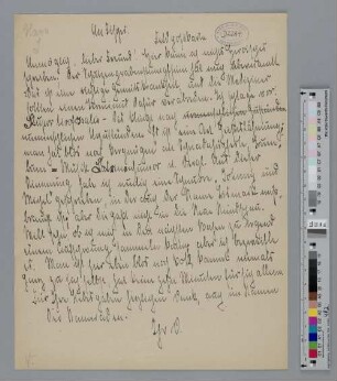 Brief an Samuel Fischer