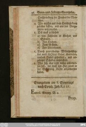 Evangelium am II. Sonntage nach Epiph. Joh. II, 1 - 11.