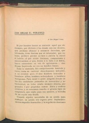 Don Bruno el perverso : A Otto Miguel Cione.