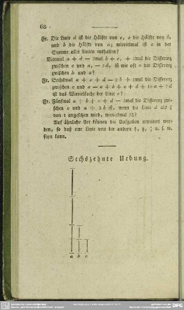 Sechszehnte Uebung