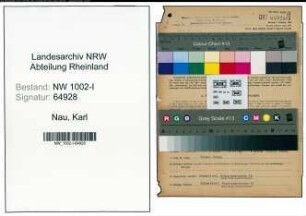 Entnazifizierung Karl Nau, geb. 26.02.1894 (Werkmeister)