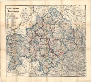 Wenng's Spezialkarte von Unterfranken : neueste und genaueste Karte