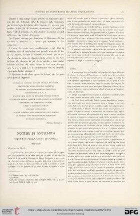 Notizie di antichità. Scoperte nella città di Napoli.1889-90-91